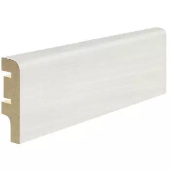 Плинтус 2100x70x16 мм ПВХ ламинация цвет дуб молочный