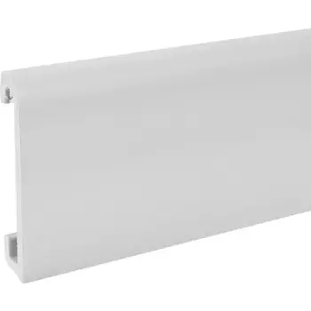 Плинтус напольный Atrium РМ полистирол ударопрочный цвет белый 2000x16x80 мм