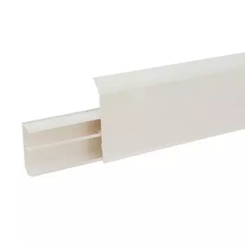 Плинтус напольный «Белый Глянцевый» 8 см 2.2 м