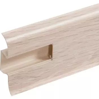 Плинтус напольный «Дуб Алмере» 5.6 см 2.5 м