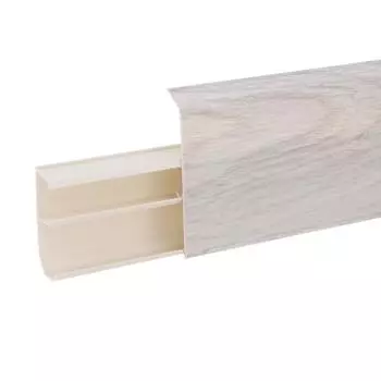 Плинтус напольный «Дуб Сильвер» 8 см 2.2 м