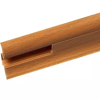 Плинтус напольный ПВХ 4.7 см 2.5 м цвет бук
