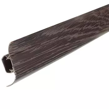 Плинтус напольный ПВХ 4.7 см 2.5 м цвет дуб палёный