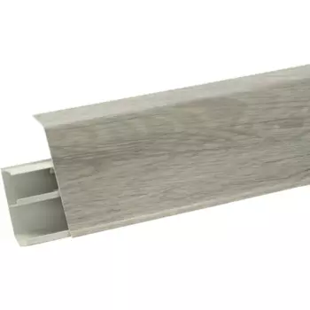 Плинтус напольный ПВХ Дуб Турне 8 см 2.2 м