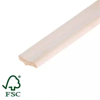 Плинтус деревянный сращенный ПЕС-50 13x50x2200 мм хвоя Экстра