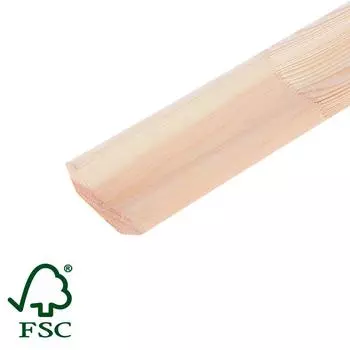 Плинтус деревянный сращенный ПГС-50 13x50x2200 мм хвоя Экстра