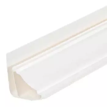 Плинтус потолочный ПВХ Т5 мм цвет белый 3000 мм
