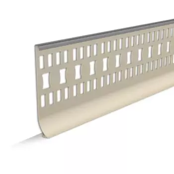 Плинтус ПВХ 100x2200 мм. цвет темно-серый