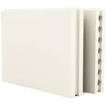 Плита гипсовая пазогребневая (ПГП) Гипсополимер 667x500x80 мм пустотелая