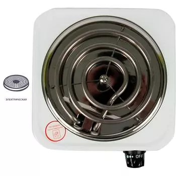 Плитка электрическая настольная ORE СВ30, 21 см, цвет белый