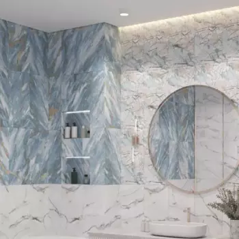 Плитка настенная Axima Байкал 30x60 см 1.62 м матовая цвет голубой мрамор