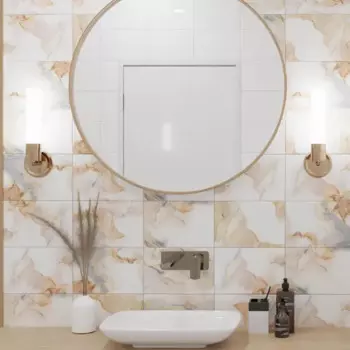 Плитка настенная Axima Малави 20x30 см 1.44 м глянцевая цвет темный с орнаментом