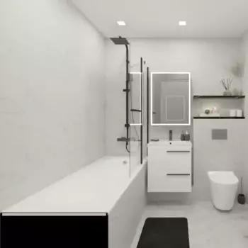 Плитка настенная Axima Монако 25x50 см 1.25 м матовая цвет белый