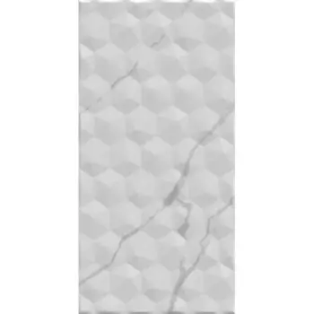 Плитка настенная Axima Монако 25x50 см 1.25 м матовая цвет белый рельеф