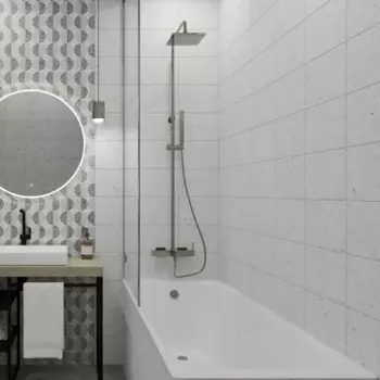 Плитка настенная Axima Руан 20x30 см 1.44 м матовая цвет светло-серый терраццо