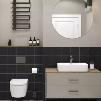 Плитка настенная Axima Вегас 20x20 см 1.04 м матовая цвет черный