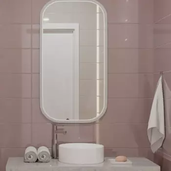 Плитка настенная Azori Brillo Malva 20.1x50.5 см 1.52 м глянцевая цвет розовый