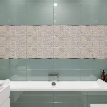 Плитка настенная Azori Brillo Oliva 20.1x50.5 см 1.52 м глянцевая цвет зеленый