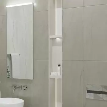 Плитка настенная Azori Carlina Shadow 31.5x63 см 1.79 м матовая цвет серый