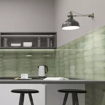 Плитка настенная Azori Cruise Fresh 31.5x63 см 1.79 м глянцевая цвет зеленый