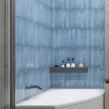 Плитка настенная Azori Cruise Sky 31.5x63 см 1.79 м глянцевая цвет синий