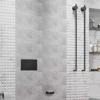 Плитка настенная Culto Asana Cemento 20x40 см 1.2 м² цемент цвет серый