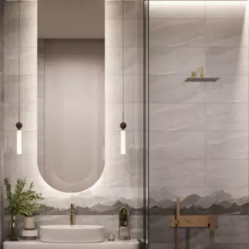 Плитка настенная Gracia Ceramica Fog 25x60 см 1.2 м матовая с sugar эффектом цвет серый