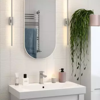 Плитка настенная Kerama Marazzi Сигма 20x60 см 1.2 м матовая цвет белый квадратики