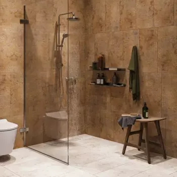 Плитка настенная Керамин Айрон 60x30 см 1.98 м матовая цвет коричневый