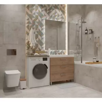 Плитка настенная Керамин Айрон 60x30 см 1.98 м матовая цвет серый