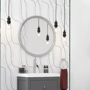 Плитка настенная Керамин Аляска 7Д 40x27.5 см 1.65 м цвет белый