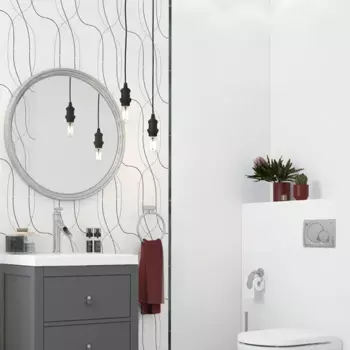 Плитка настенная Керамин Аляска 7С 40x27.5 см 1.65 м цвет белый