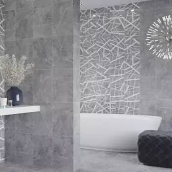 Плитка настенная Керамин Эйра 27.5x40 см 1.65 м глянцевая цвет серый