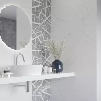 Плитка настенная Керамин Эйра 27.5x40 см 1.65 м глянцевая цвет белый