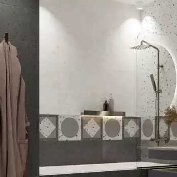 Плитка настенная Керамин Салерно 7 60x30 см 1.98 м матовая цвет серый