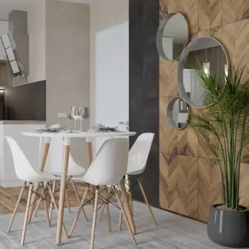 Плитка настенная Керамин Студио 60x30 см 1.98 м матовая цвет коричневый рельеф