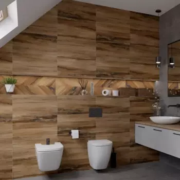 Плитка настенная Керамин Студио 60x30 см 1.98 м матовая цвет коричневый дерево