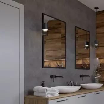 Плитка настенная Керамин Студио 60x30 см 1.98 м матовая цвет темно-серый