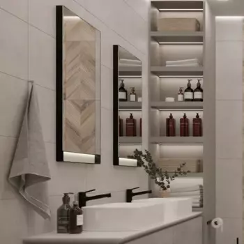 Плитка настенная Керамин Студио 60x30 см 1.98 м матовая цвет серый бетон