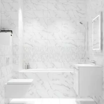 Плитка настенная Kreaforta Mersey Calacatta 20x40 см 1.2 м матовый цвет серый