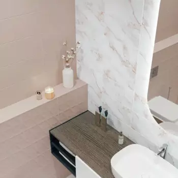 Плитка настенная Kreaforta Mersey Mono 20x40 см 1.2 м матовый цвет розовый