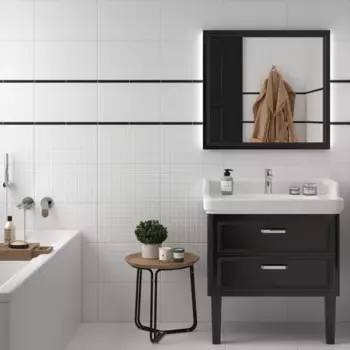 Плитка настенная Kreaforta Вега 25x40 см 1.1 м матовая цвет белый