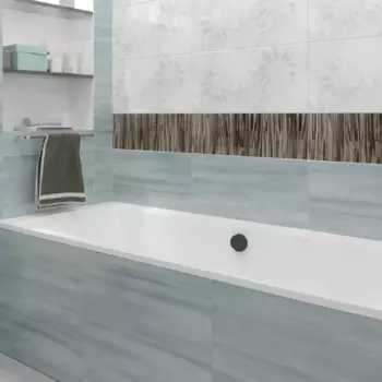 Плитка настенная Нефрит-Керамика Довиль 30x60 см 1.8 м глянцевая цвет бирюзовый