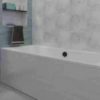 Плитка настенная Нефрит-Керамика Довиль 30x60 см 1.8 м глянцевая цвет серый