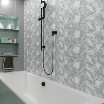 Плитка настенная Нефрит-Керамика Эклат 20x40 см 1.2 м матовая цвет зеленый серый