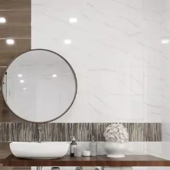 Плитка настенная Нефрит-Керамика Луксор 30x60 см 1.8 м глянцевая цвет светло-серый