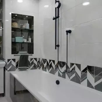 Плитка настенная Нефрит-Керамика Роял Ноэль 30x60 см 1.8 м глянцевая цвет светло-бежевый