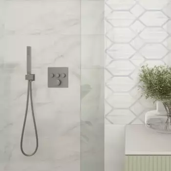 Плитка настенная Шахтинская Плитка Восток 01 25x40 см 1.4 м глянцевая цвет белый мрамор