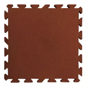 Плитка резиновая 1000x1000x20 мм пазл коричневый