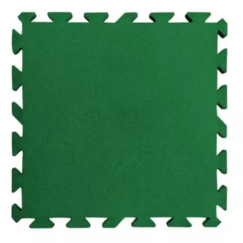 Плитка резиновая 1000x1000x20 мм пазл зеленый
